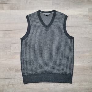 Banana‎ Republic Mens Merino Wool Alpaca Blend Sweater Vest Size Large V Neck